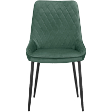 Jedálenská stolička Maya (SET 2 ks), zamat, zelená - 2