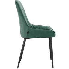 Jedálenská stolička Maya (SET 2 ks), zamat, zelená - 3
