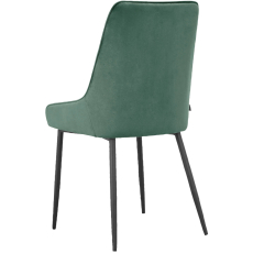 Jedálenská stolička Maya (SET 2 ks), zamat, zelená - 6