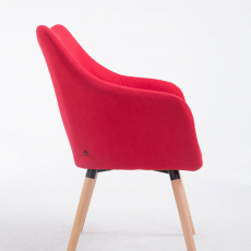 Jedálenská stolička McCoy, textil, červená - 3