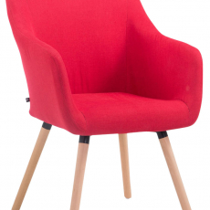 Jedálenská stolička McCoy, textil, červená - 1