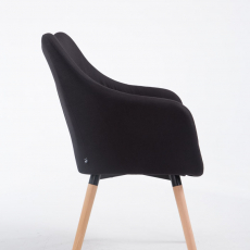 Jedálenská stolička McCoy, textil, čierna - 3