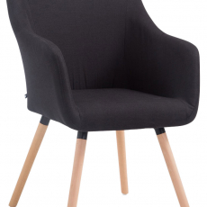 Jedálenská stolička McCoy, textil, čierna - 1