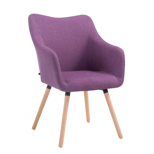 Jedálenská stolička McCoy, textil, fialová - 1