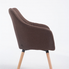 Jedálenská stolička McCoy, textil, hnedá - 3