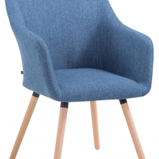 Jedálenská stolička McCoy, textil, modrá - 1