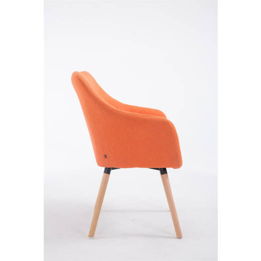 Jedálenská stolička McCoy, textil, oranžová - 1