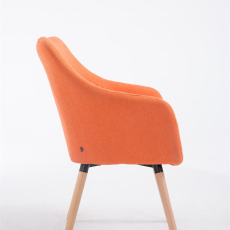 Jedálenská stolička McCoy, textil, oranžová - 1