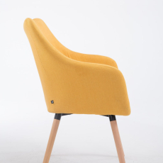 Jedálenská stolička McCoy, textil, žltá - 3