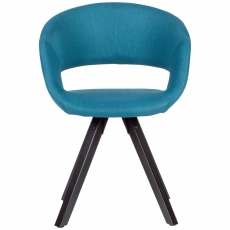 Jedálenská stolička Melany, textil, modrá - 2