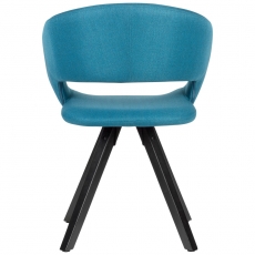 Jedálenská stolička Melany, textil, modrá - 6