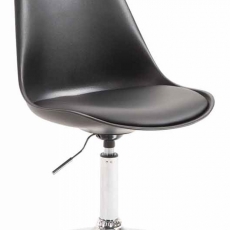 Jedálenská stolička Melisan, čierna / chróm - 1
