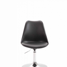 Jedálenská stolička Melisan, čierna / chróm - 2