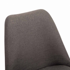 Jedálenská stolička Melisan, tmavo šedá / chróm - 6