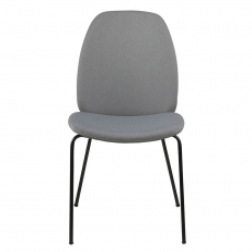 Jedálenská stolička Meredith (Súprava 2 ks), svetlosivá - 3