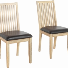 Jedálenská stolička Mia (Súprava 2 ks), krémová - 1