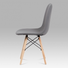 Jedálenská stolička Mikayla (súprava 2 ks), sivá - 6