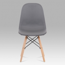 Jedálenská stolička Mikayla (súprava 2 ks), sivá - 8