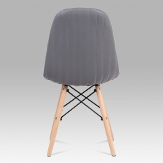 Jedálenská stolička Mikayla (súprava 2 ks), sivá - 9