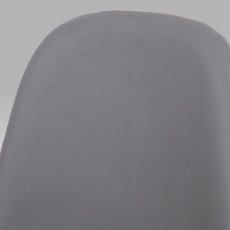 Jedálenská stolička Mikayla (súprava 2 ks), sivá - 11