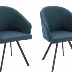 Jedálenská stolička Milan (SET 2 ks), modrá - 3