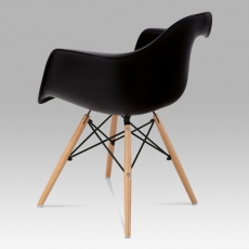 Jedálenská stolička Milana (súprava 4 ks), čierna - 4