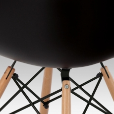 Jedálenská stolička Milana (súprava 4 ks), čierna - 11