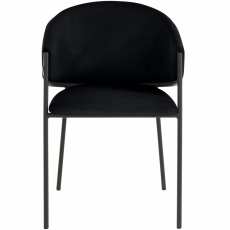 Jedálenská stolička Miriam (SADA 2 ks), tkanina, čierna - 2