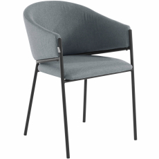 Jedálenská stolička Miriam (SADA 2 ks), tkanina, šedá - 4