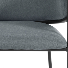Jedálenská stolička Miriam (SADA 2 ks), tkanina, šedá - 6