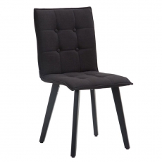 Jedálenská stolička Miriam textil, čierna - 5
