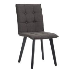 Jedálenská stolička Miriam textil, čierna - 10