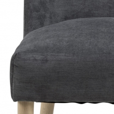 Jedálenská stolička Misty (SET 2ks), tkanina, antracitová - 5