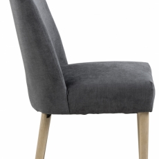 Jedálenská stolička Misty (SET 2ks), tkanina, antracitová - 2