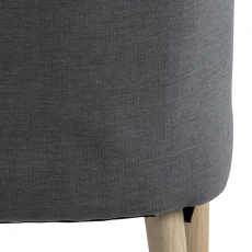 Jedálenská stolička Misty (SET 2ks), tkanina, antracitová - 6