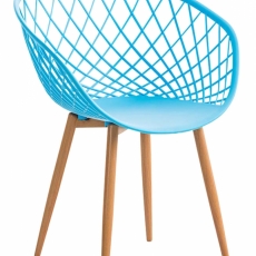 Jedálenská stolička Mora, modrá - 1