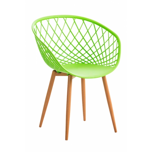 Jedálenská stolička Mora, zelená - 1