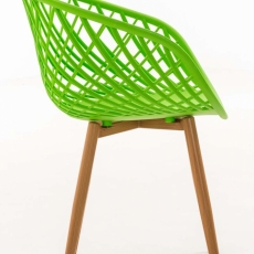 Jedálenská stolička Mora, zelená - 3