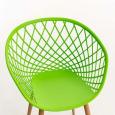 Jedálenská stolička Mora, zelená - 5
