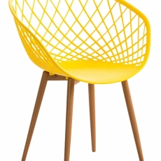 Jedálenská stolička Mora, žltá - 1