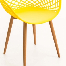 Jedálenská stolička Mora, žltá - 6