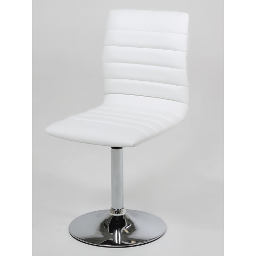 Jedálenská stolička na centrálnej nohe Paula (SET 2 ks) biela - 1