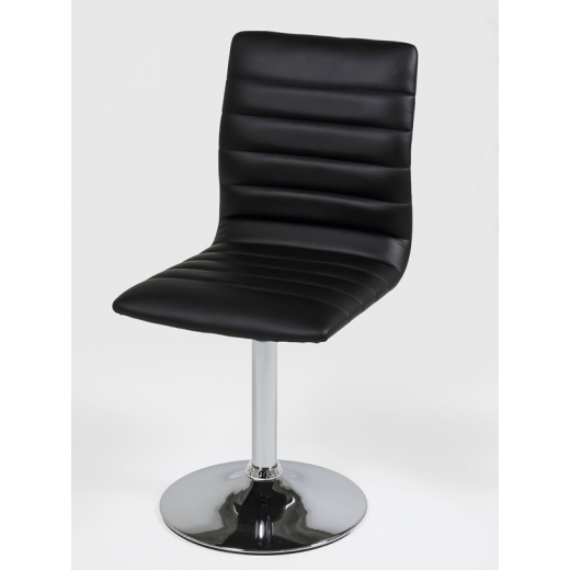 Jedálenská stolička na centrálnej nohe Paula (SET 2 ks) čierna - 1
