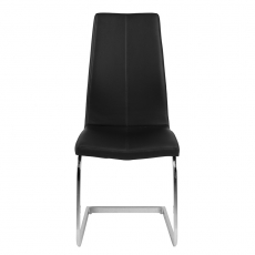 Jedálenská stolička na perovej podnoži Salome (Súprava 2 ks), čierna - 3