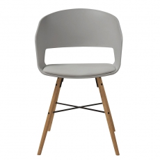 Jedálenská stolička Nadja (SET 2 ks), sivá - 2