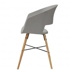 Jedálenská stolička Nadja (SET 2 ks), sivá - 3