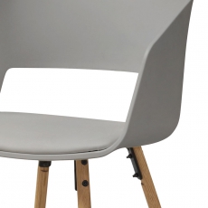 Jedálenská stolička Nadja (SET 2 ks), sivá - 4