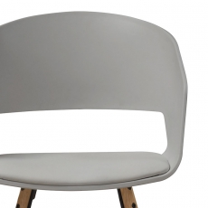 Jedálenská stolička Nadja (SET 2 ks), sivá - 5