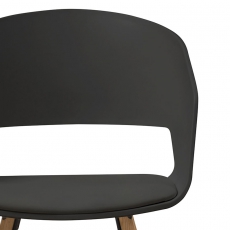 Jedálenská stolička Nadja (Súprava 2ks), čierna - 5