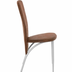 Jedálenská stolička Nanc (Súprava 2 ks), hnedá - 3